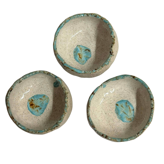 POTTERESS BY ALICIA - Small Bowl Sets- Blue & White #1