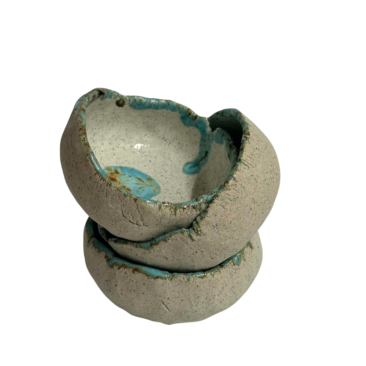 POTTERESS BY ALICIA - Small Bowl Sets- Blue & White #1