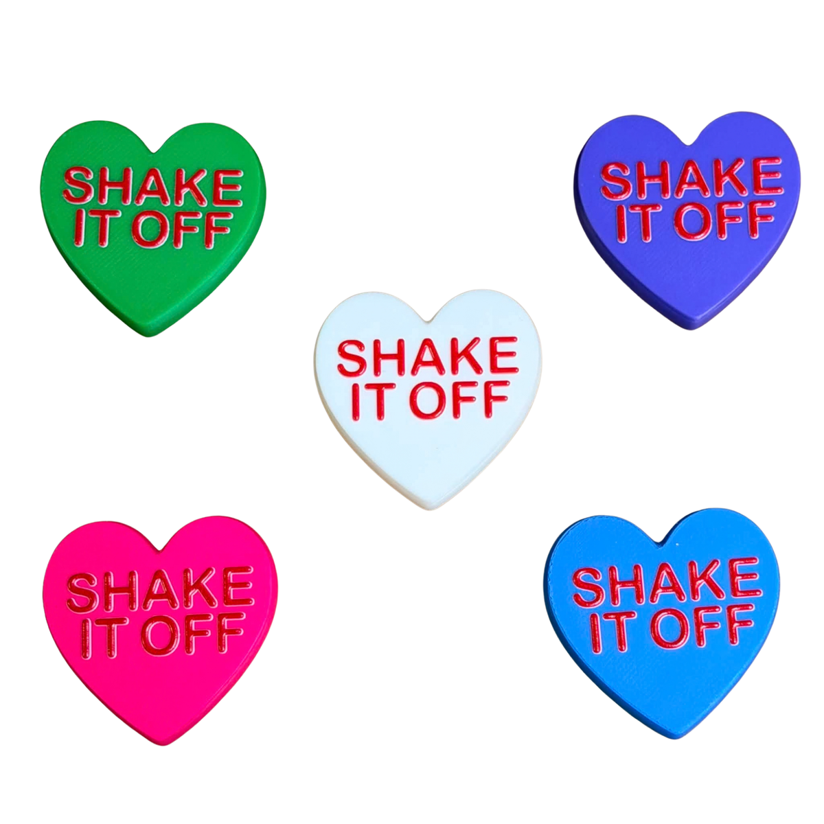 DWAYNSKI.3D - "SHAKE IT OFF" - CONVERSATION HEART MAGNETS