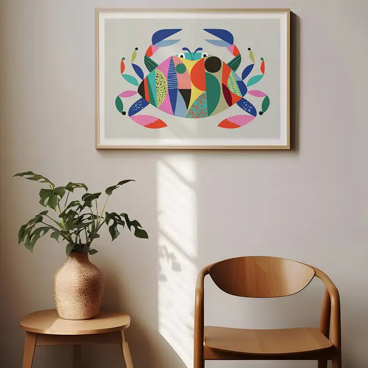 3 BIRDIES STUDIO- "Crab" A5 Art Print