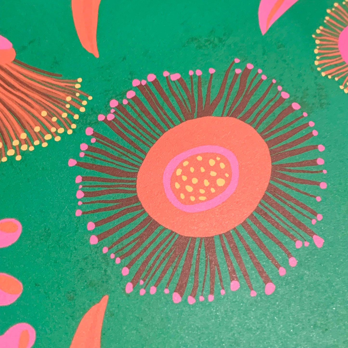 NUOVO - Gift Wrap- Pink & Green Eucalyptus