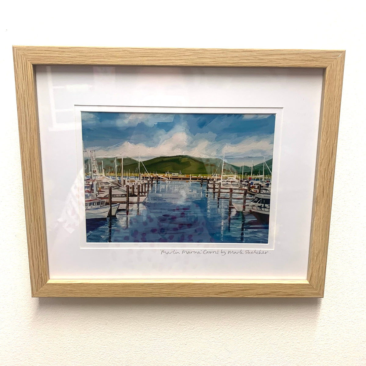 Mark Skelcher Artist - "Marlin Marina, Cairns"- Framed Artist Print