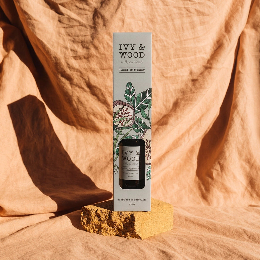 IVY & WOOD - Botanicals Reed Diffuser- Bamboo, Fig & Vetiver