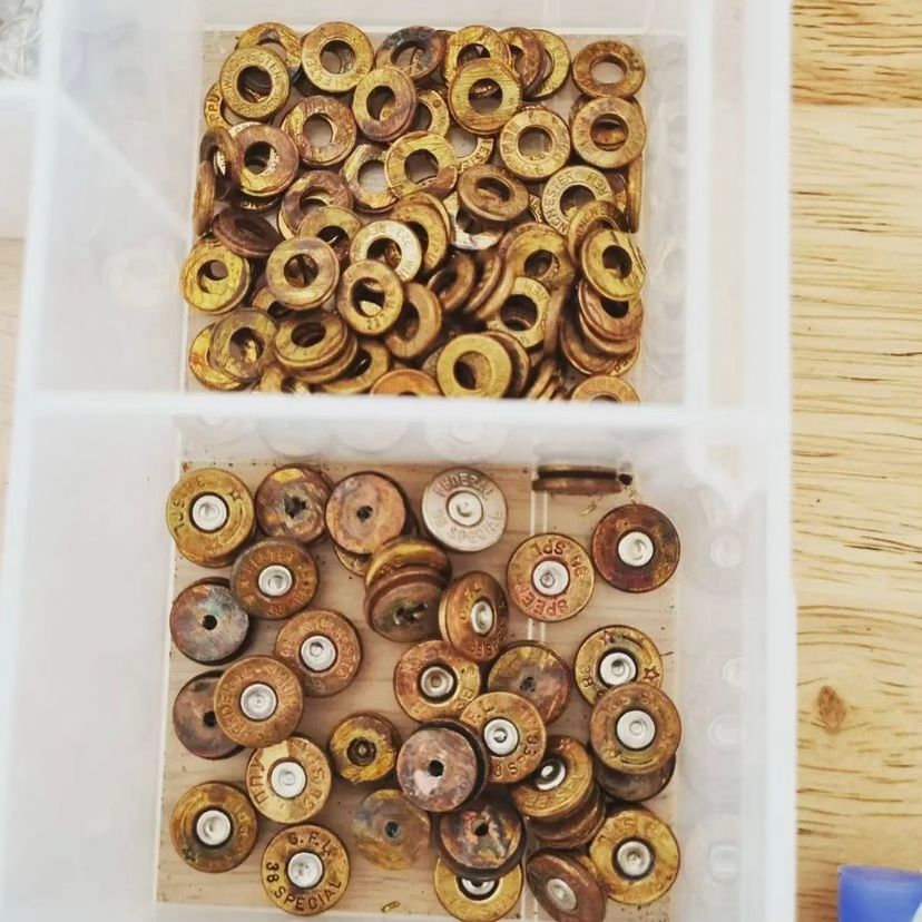 WILD BRASS- Small Studs- Orange Swarovski Crystal