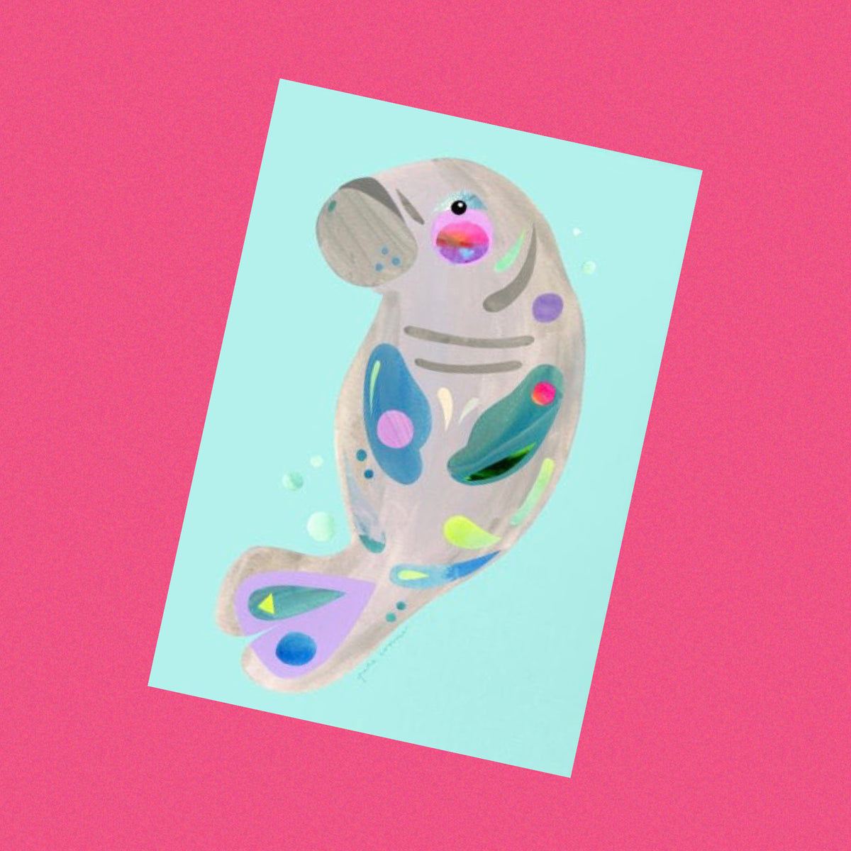 PETE CROMER - DUGONG A4 FINE ART PRINT