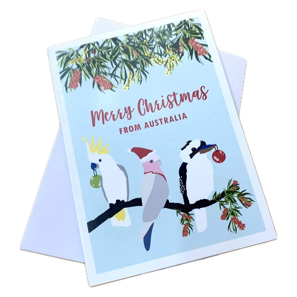 CANDLEBARK CREATIONS - "Christmas Birds" Australiana- Single Cards