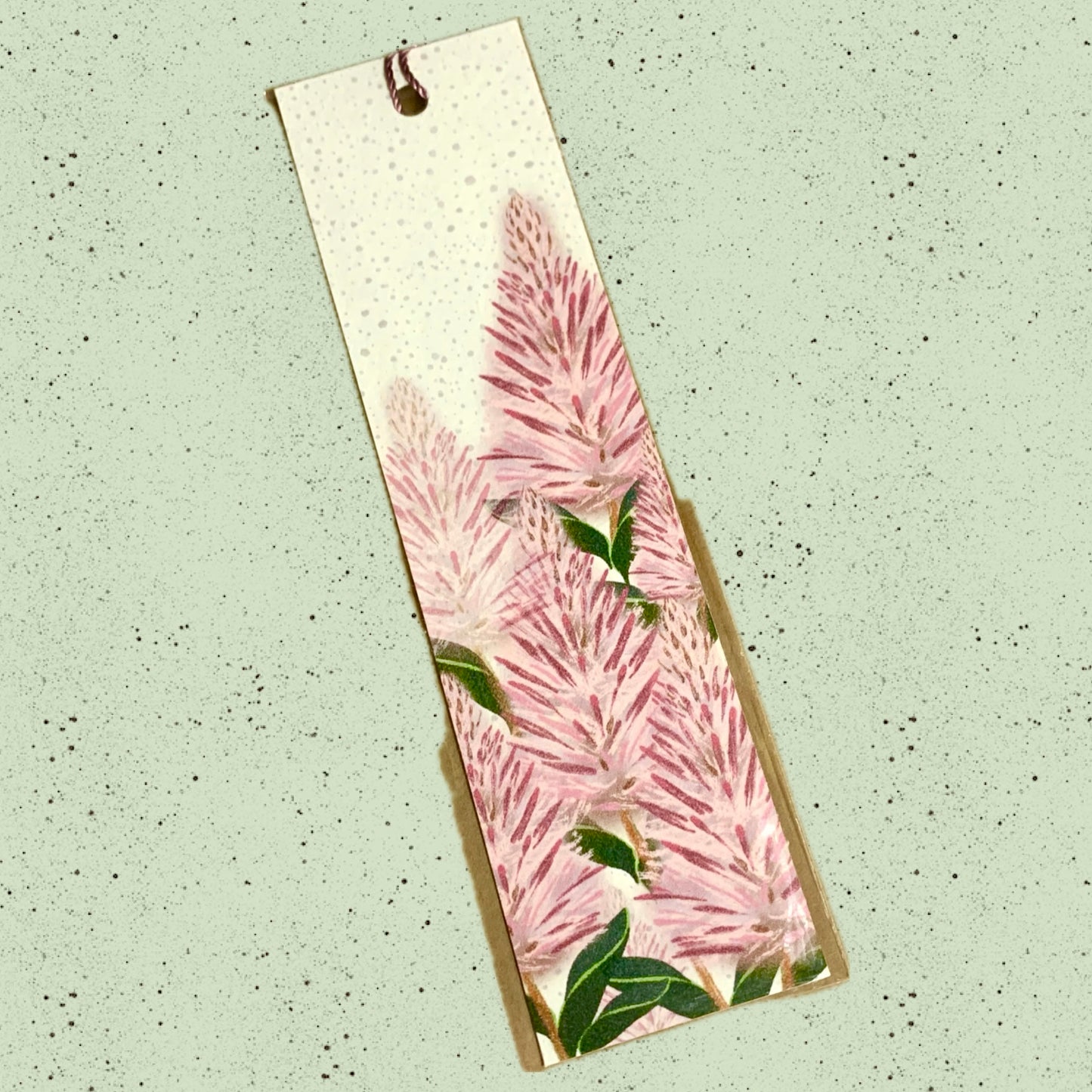 ESZTER'S CREATIONS- "Mulla Mulla" Bookmark- Textured Paper