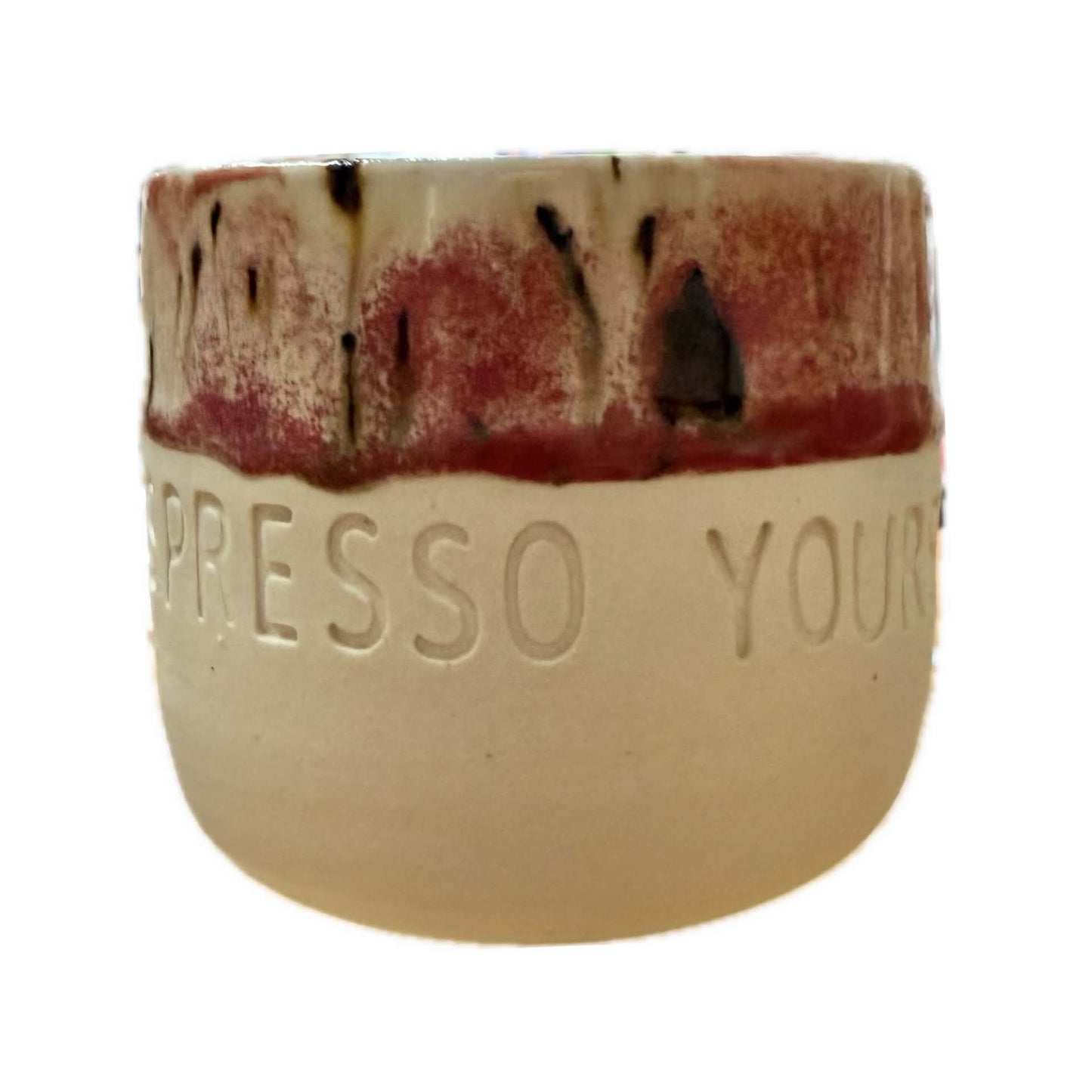 POTTERESS BY ALICIA - ESPRESSO YOURSELF - Hand Stamped Mug
