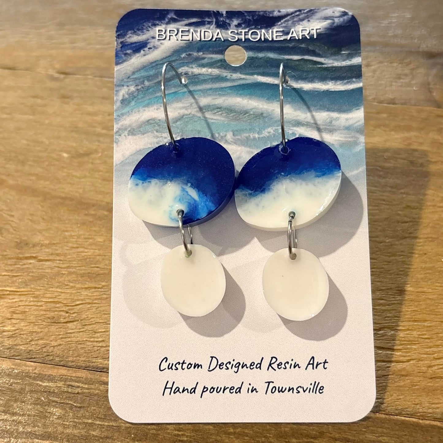 BRENDA STONE ART - Rockpools Hoop Earrings 1