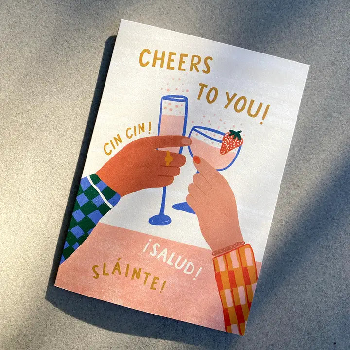 LAUREN SISSONS STUDIO- "Cheers To You!" Birthday Cocktails Greeting Card