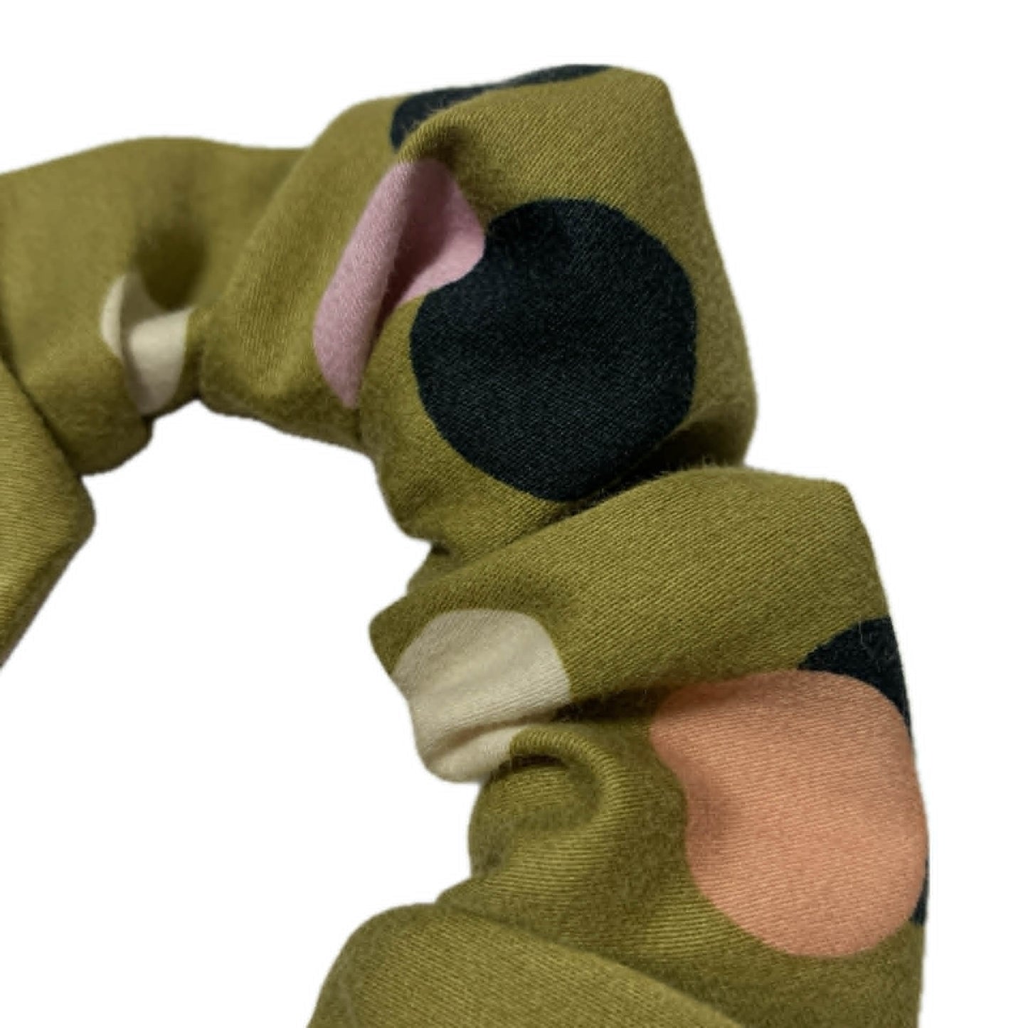 MUMMA WHOOPEE - "Olive Spots" REGULAR SCRUNCHIES
