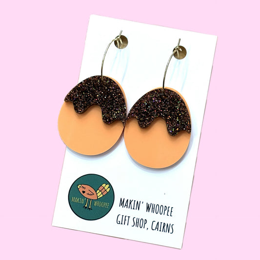 MAKIN' WHOOPEE - EASTER "Drippy Eggs" HOOP EARRINGS