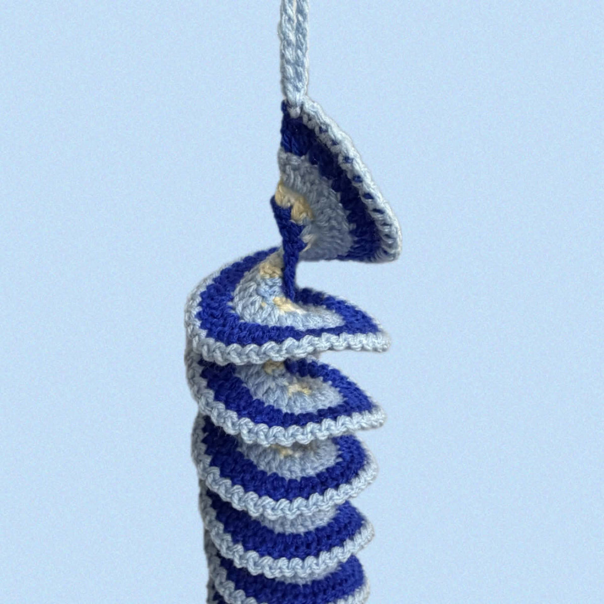 BEAKNITS- CROCHETED WHIRLY TWIRLER - Blue Fish
