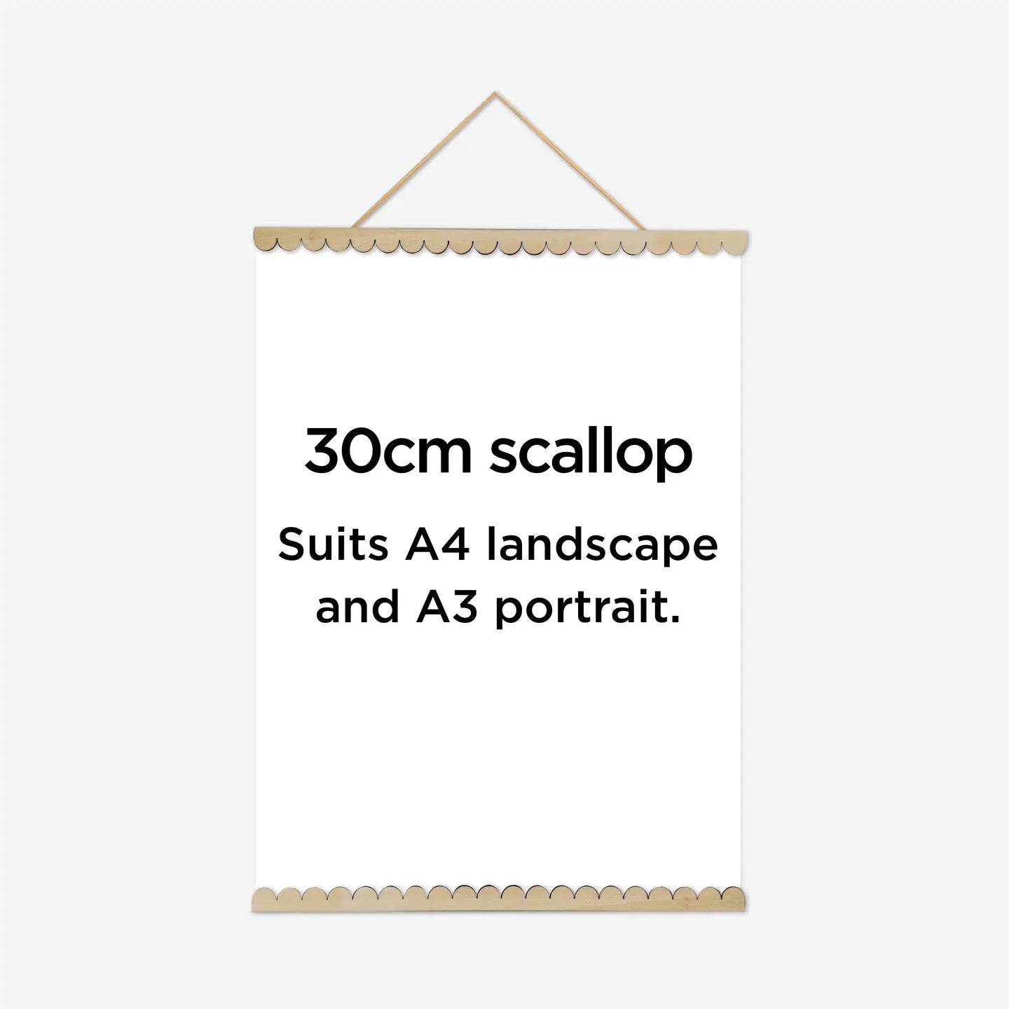 HOME DWELLER - Scallop 30cm MAGNETIC PRINT HANGER