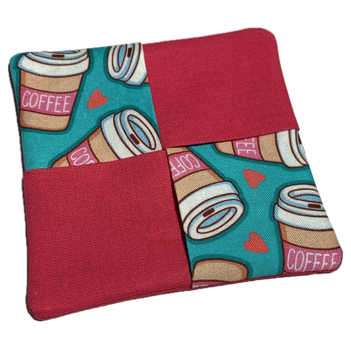 MUMMA WHOOPEE- SINGLE WINE GLASS SLIPPER/COASTERS- "COFFEE LOVER"