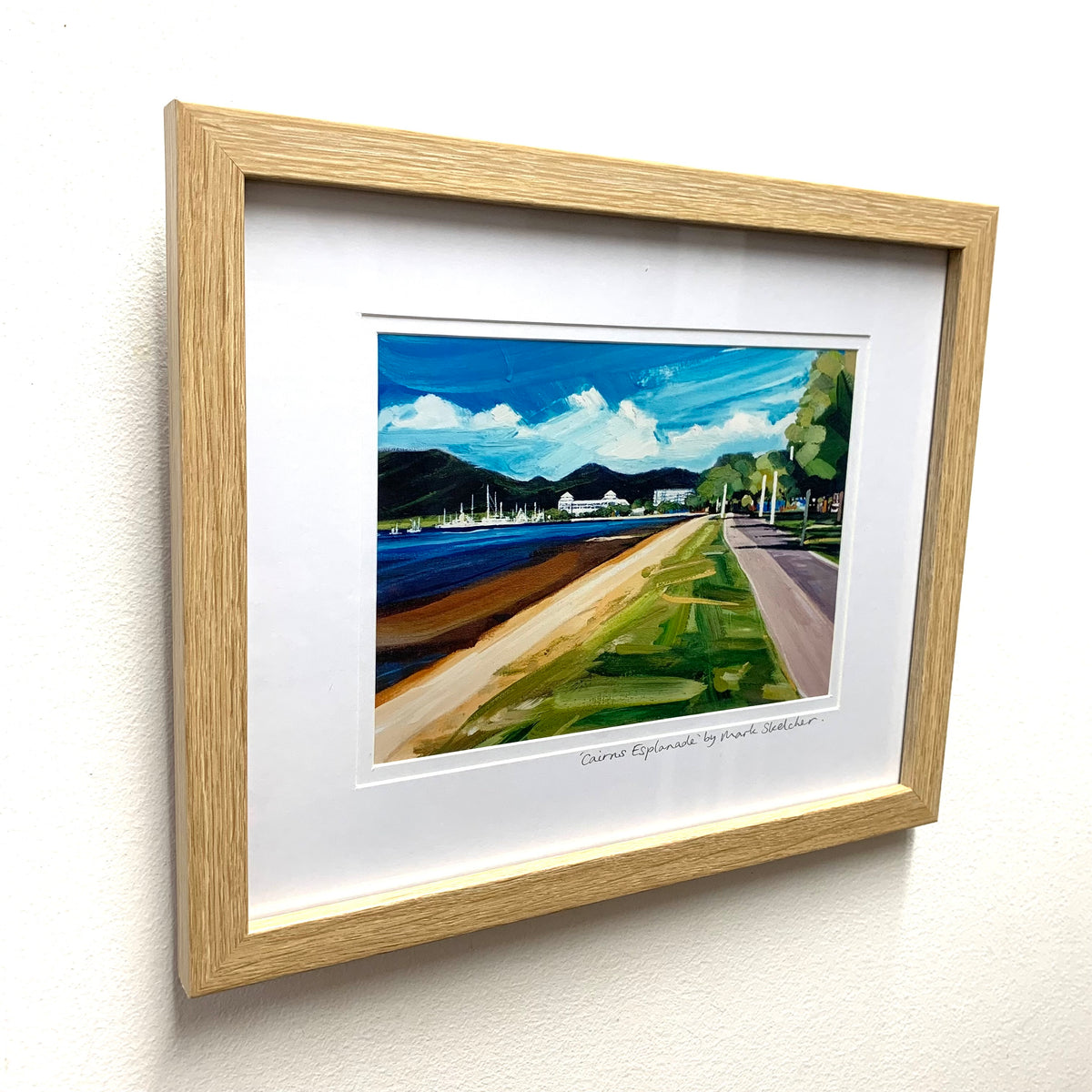 Mark Skelcher Artist - "Cairns Esplanade"- Framed Artist Print