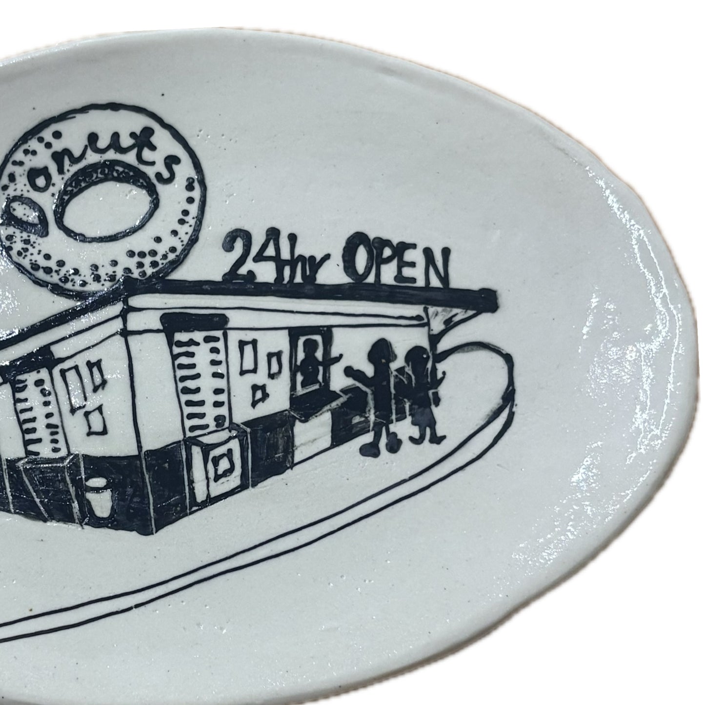 BELOVED POTTERY - Drawing Plate - Donut Shop