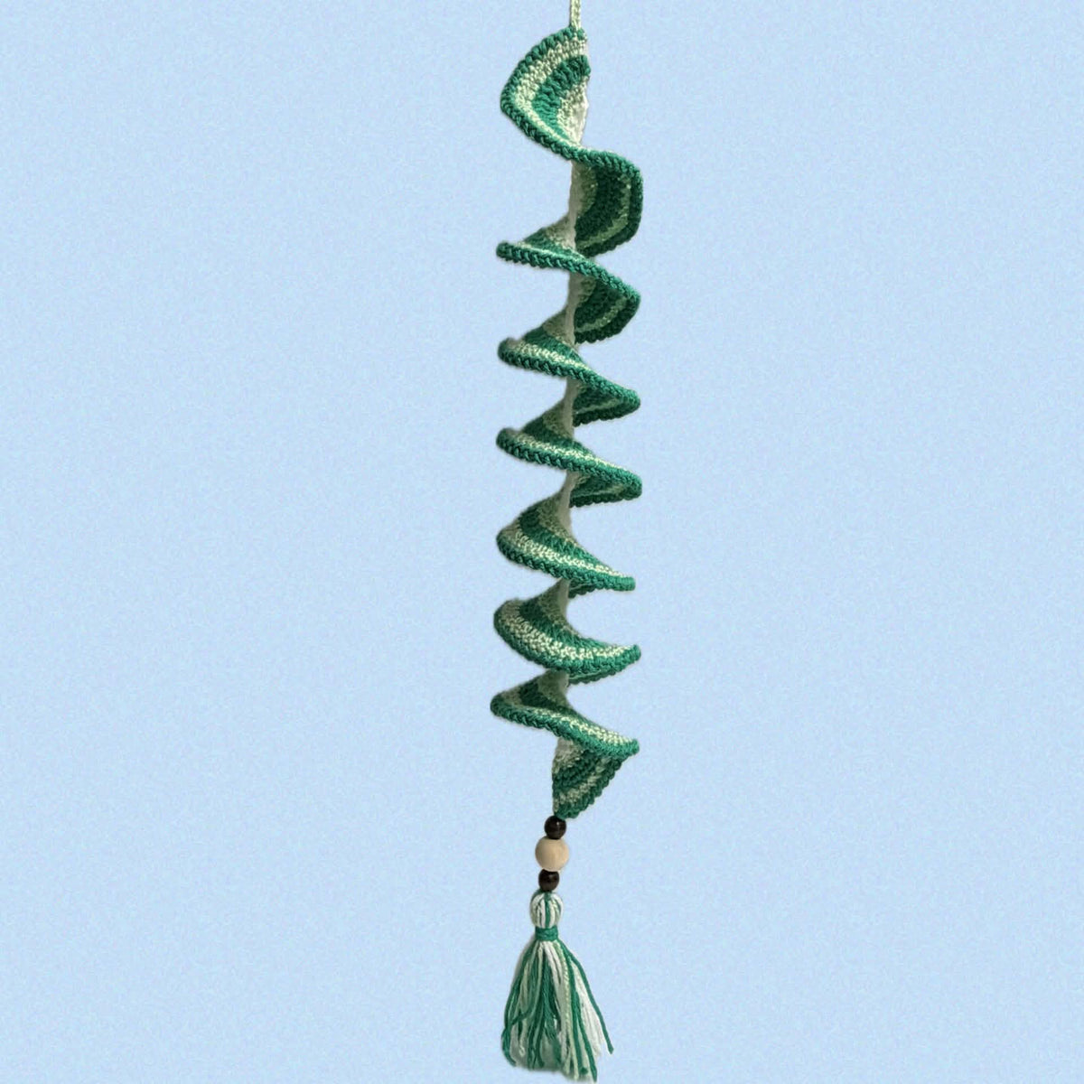 BEAKNITS- CROCHETED WHIRLY TWIRLER - Greens
