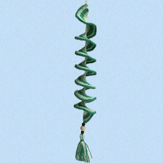 BEAKNITS- CROCHETED WHIRLY TWIRLER - Greens