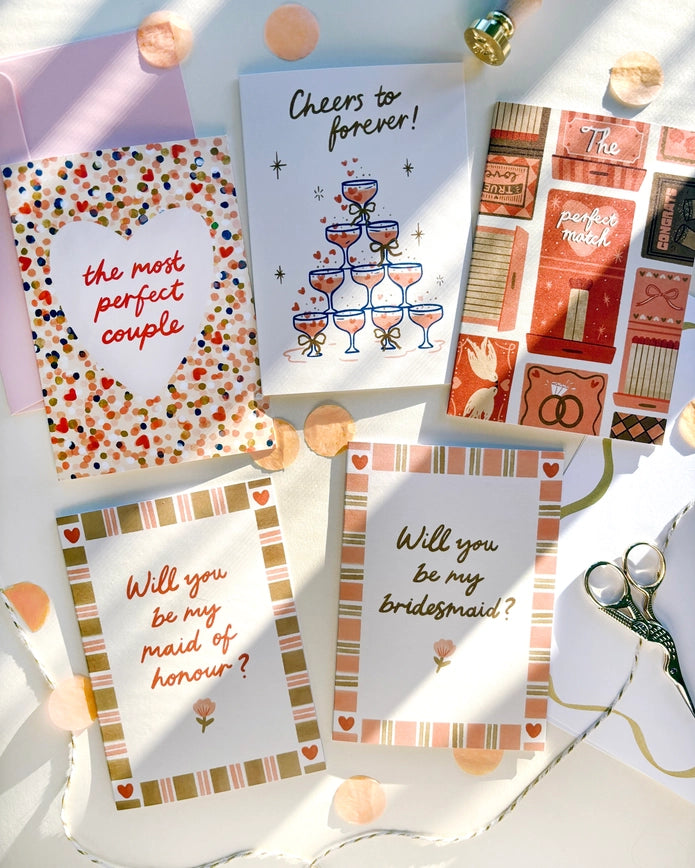 LAUREN SISSONS STUDIO- "Most Perfect Couple" Wedding or Engagement Card