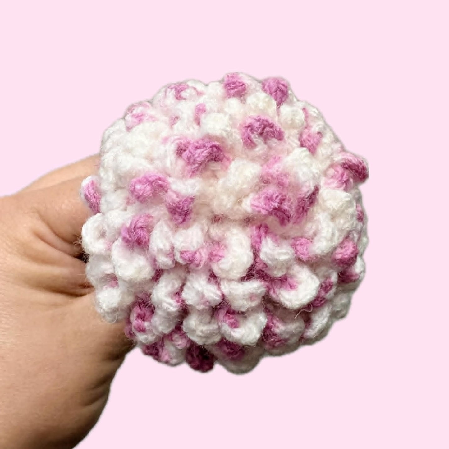 HOOKED BY JEN- Single Flower Pink and White