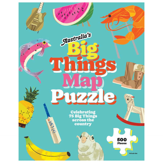 BOOKS & CO - AUSTRALIA'S BIG THINGS MAP 500 PIECE PUZZLE -