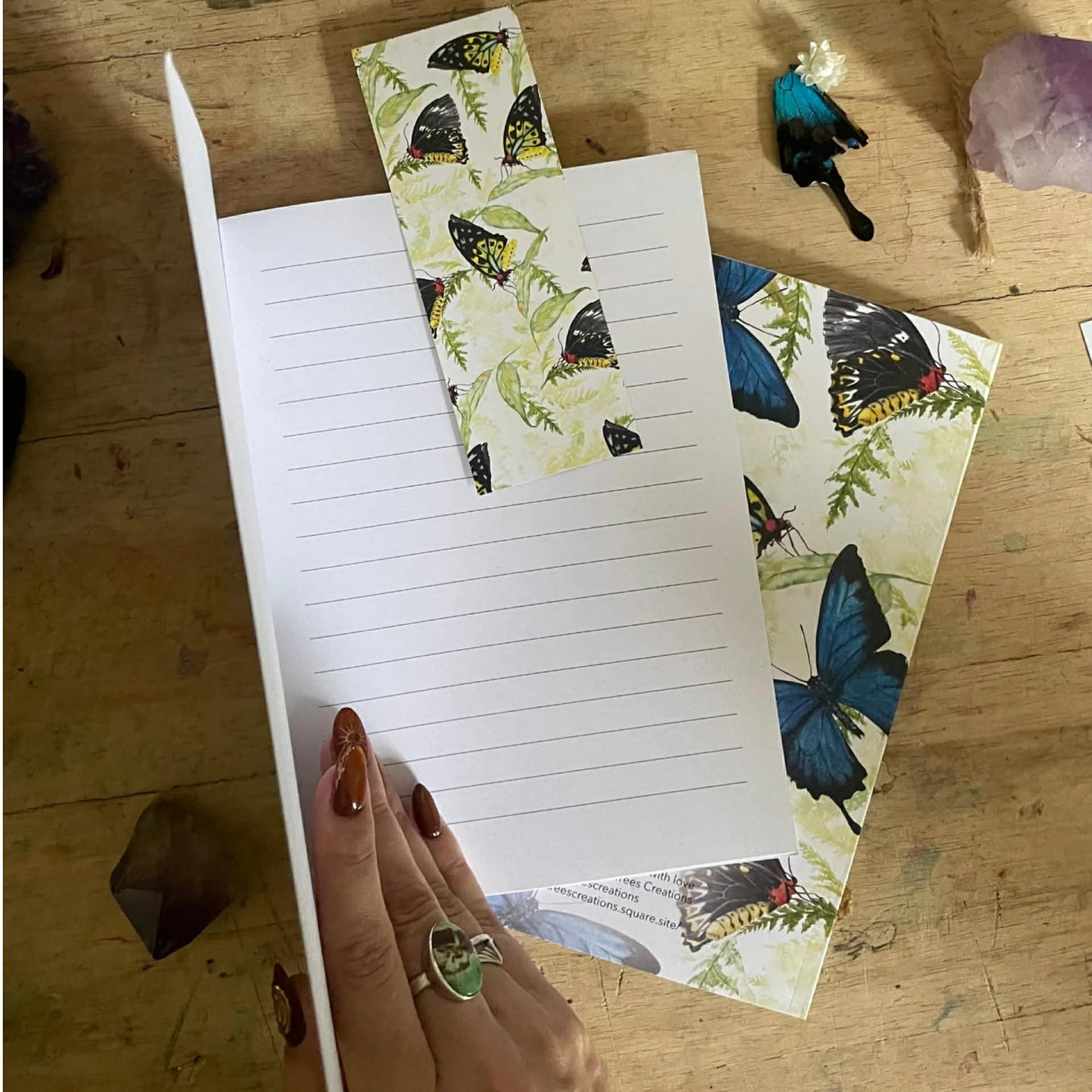 Shanna Trees Creations- "Butterflies"- Lined Notebook
