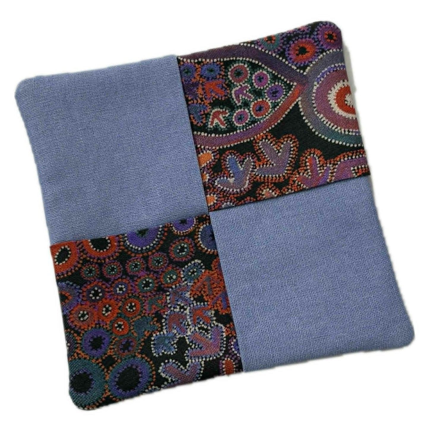 MUMMA WHOOPEE- SINGLE WINE GLASS SLIPPER/COASTERS- Warlu Dreaming & Purple