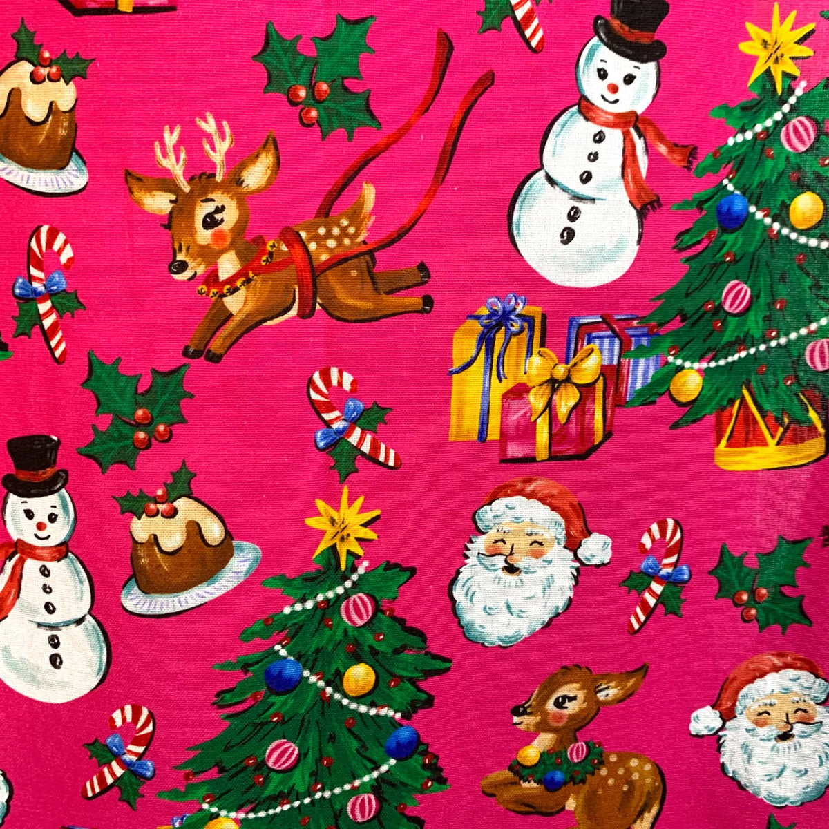 MUMMA WHOOPEE - "Joyful Christmas" (pink) Christmas Apron