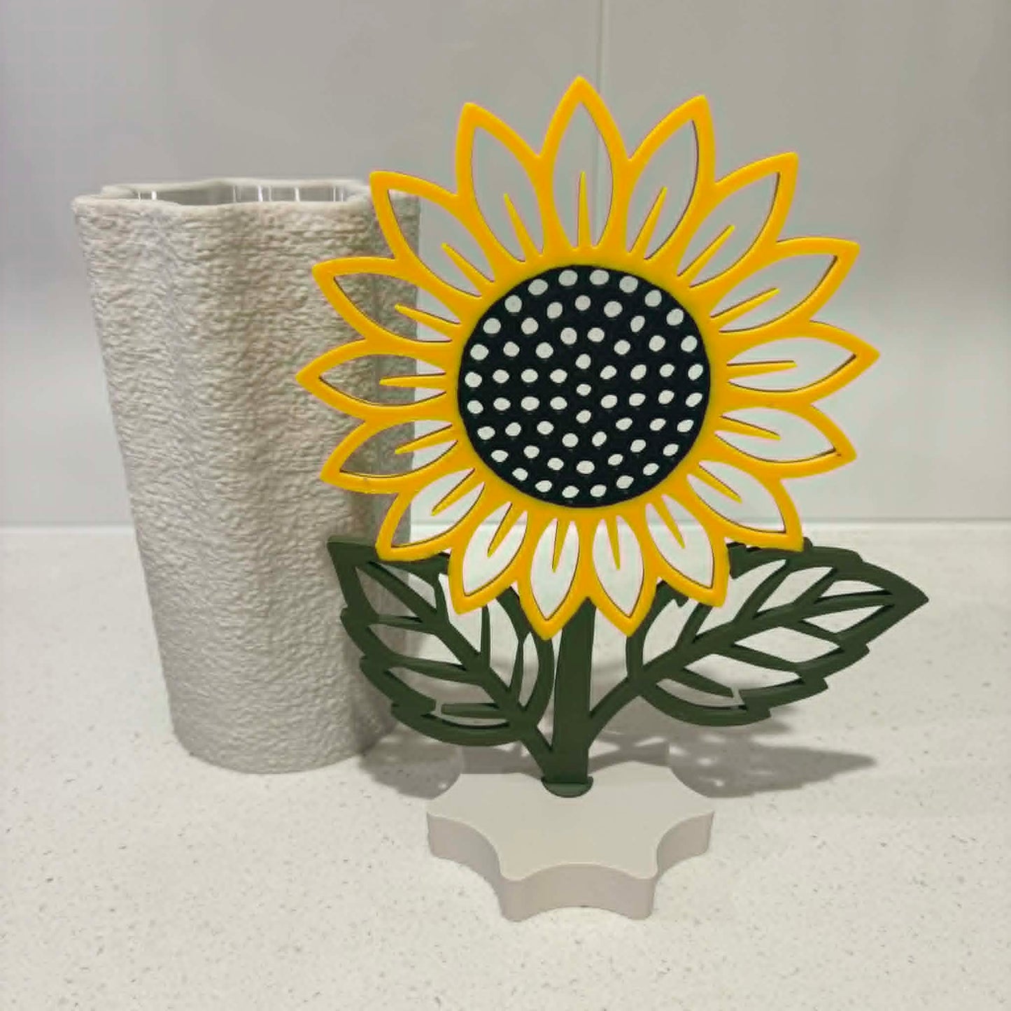 DWAYNSKI.3D - Sunflower - Large Petal Print Vase