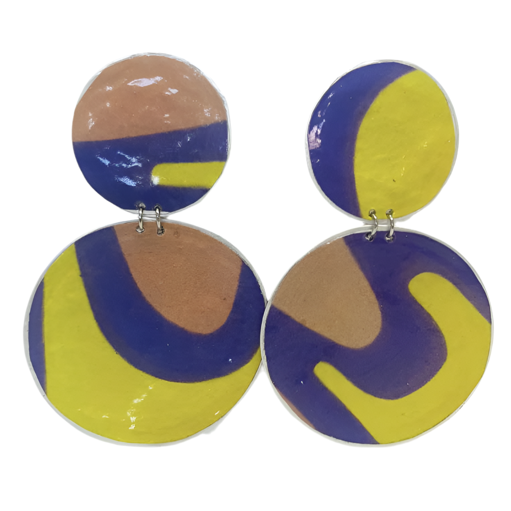 EDIE & BILL- PIPPA MEGA DROP- Recycled Coffe Pod & Magazine Earrings