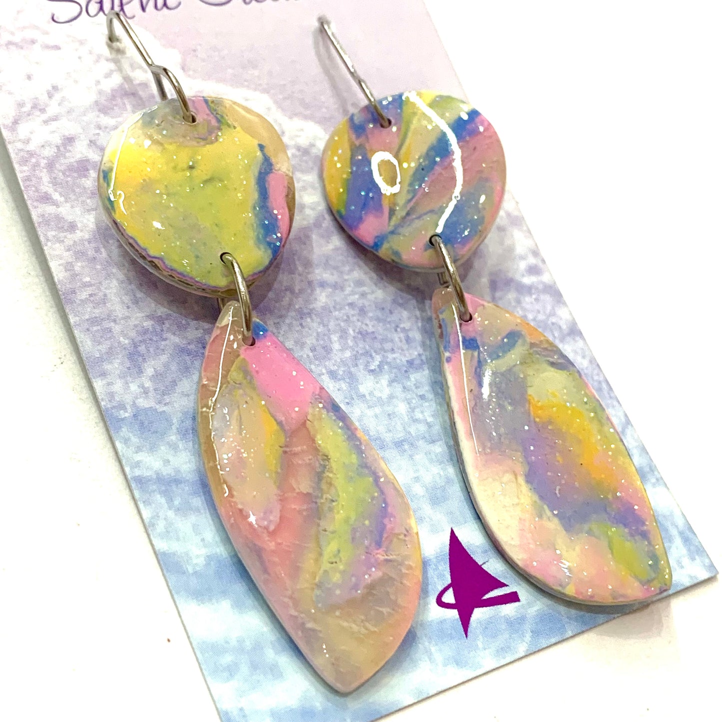 Sailvie Creations - Double Pina Colada Hook Dangle Earrings