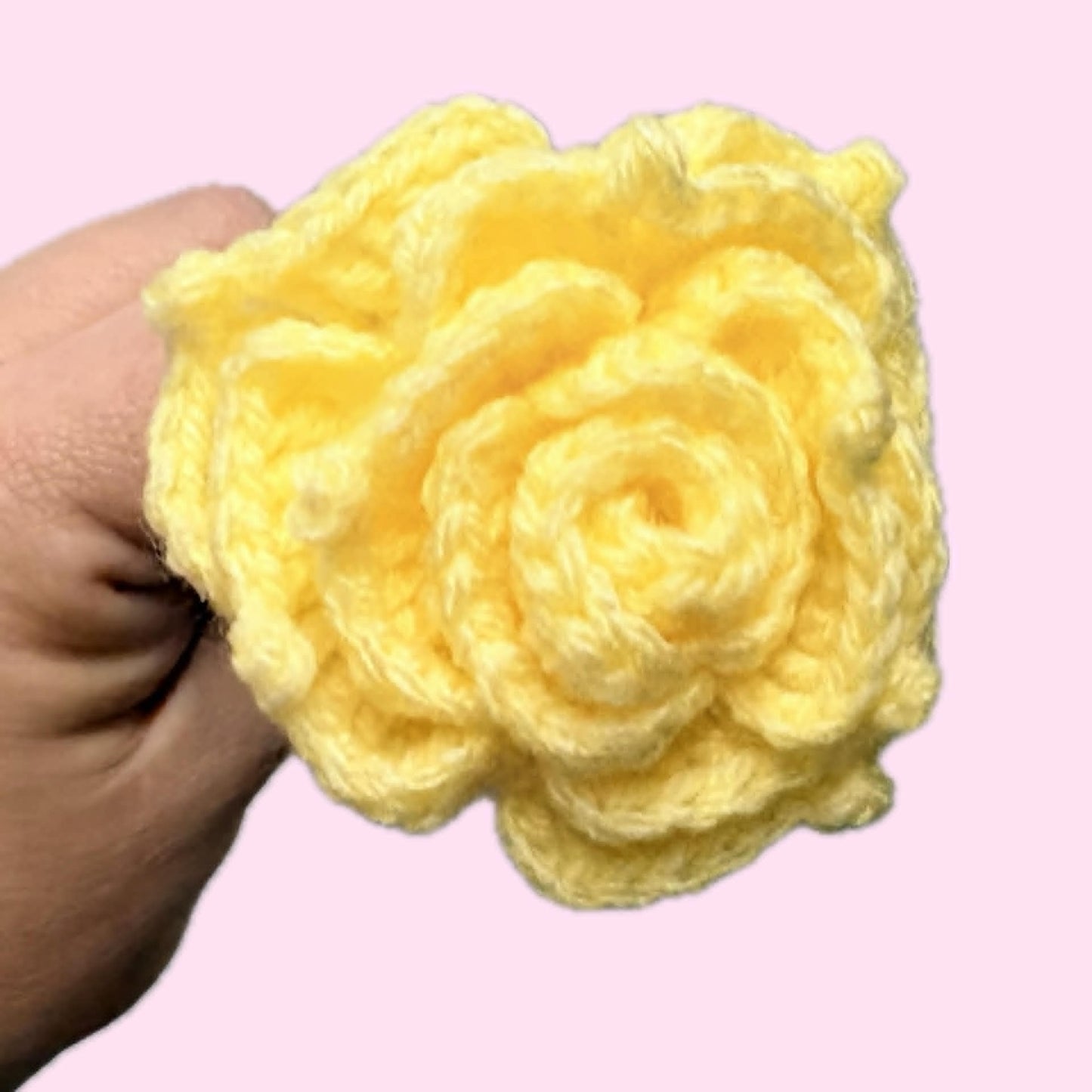 HOOKED BY JEN- Single Flower Pastel Yellow