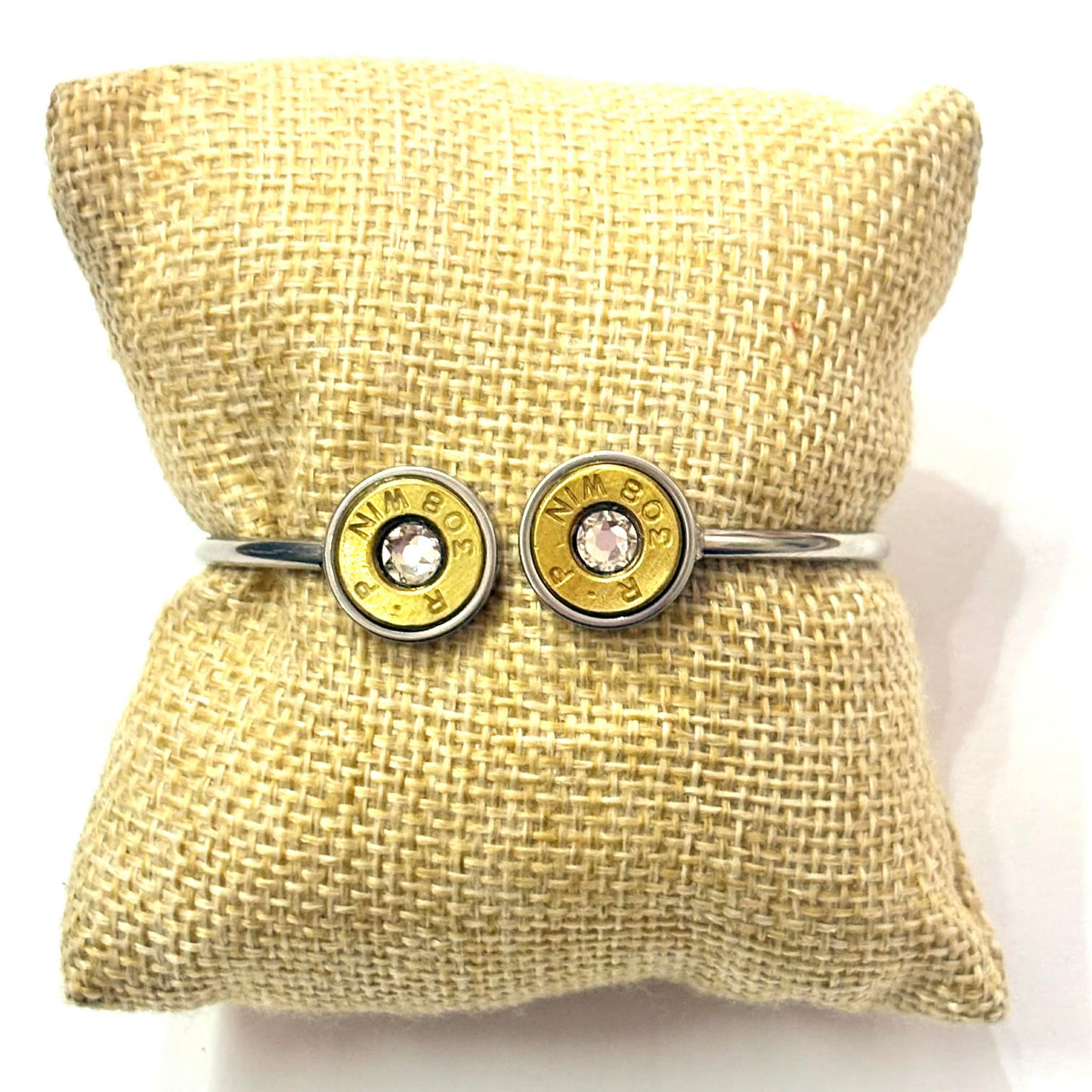 WILD BRASS- Bracelets- Clear Swarovski Crystals
