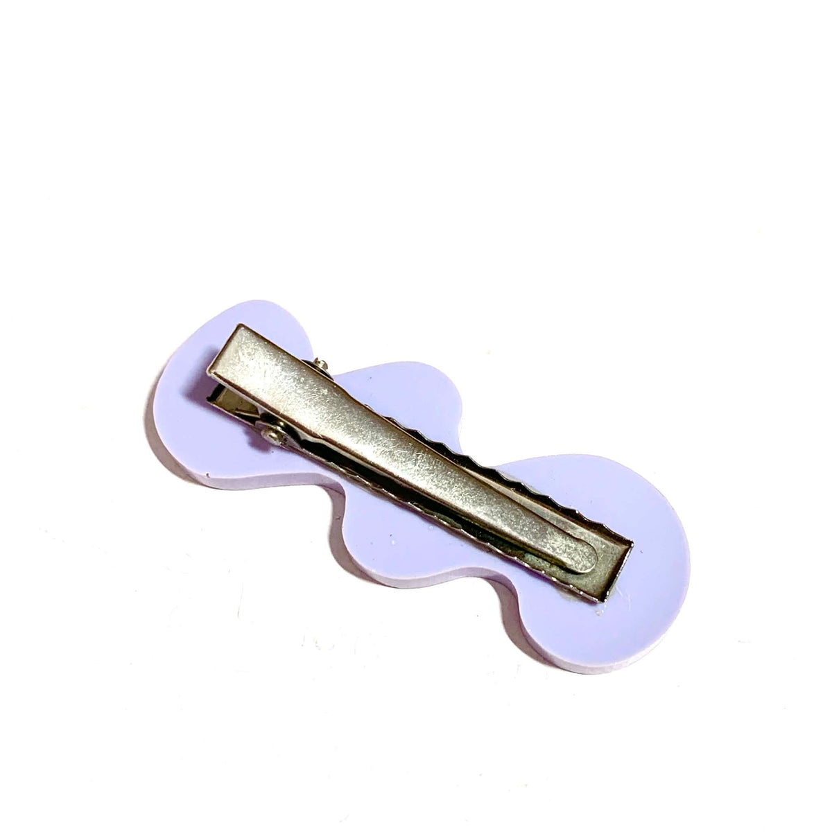 THIS BIRD HAS FLOWN - Lavender Squiggles - Large Acrylic Alligator Hair Clip