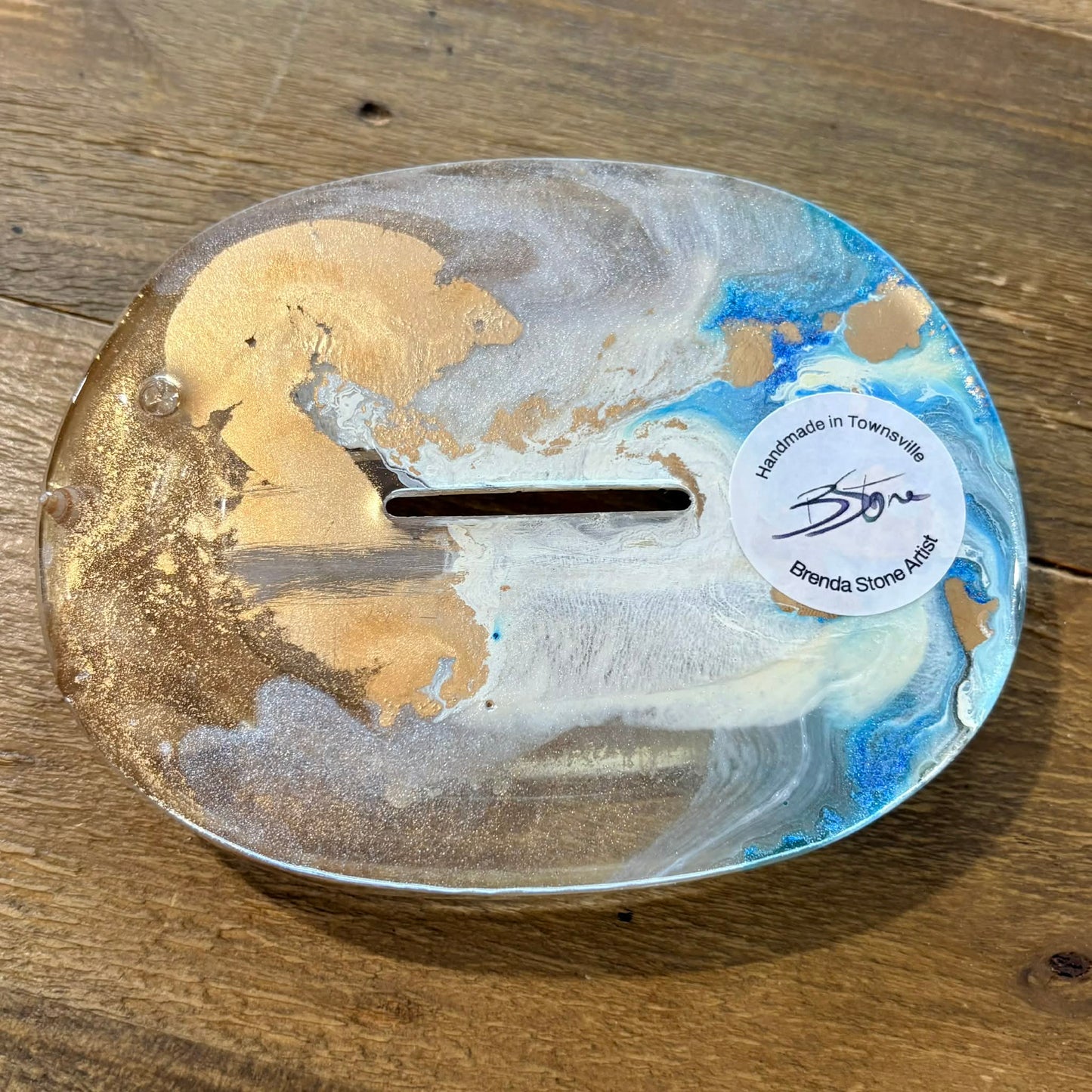 BRENDA STONE ART - Resin Soap dish Oval