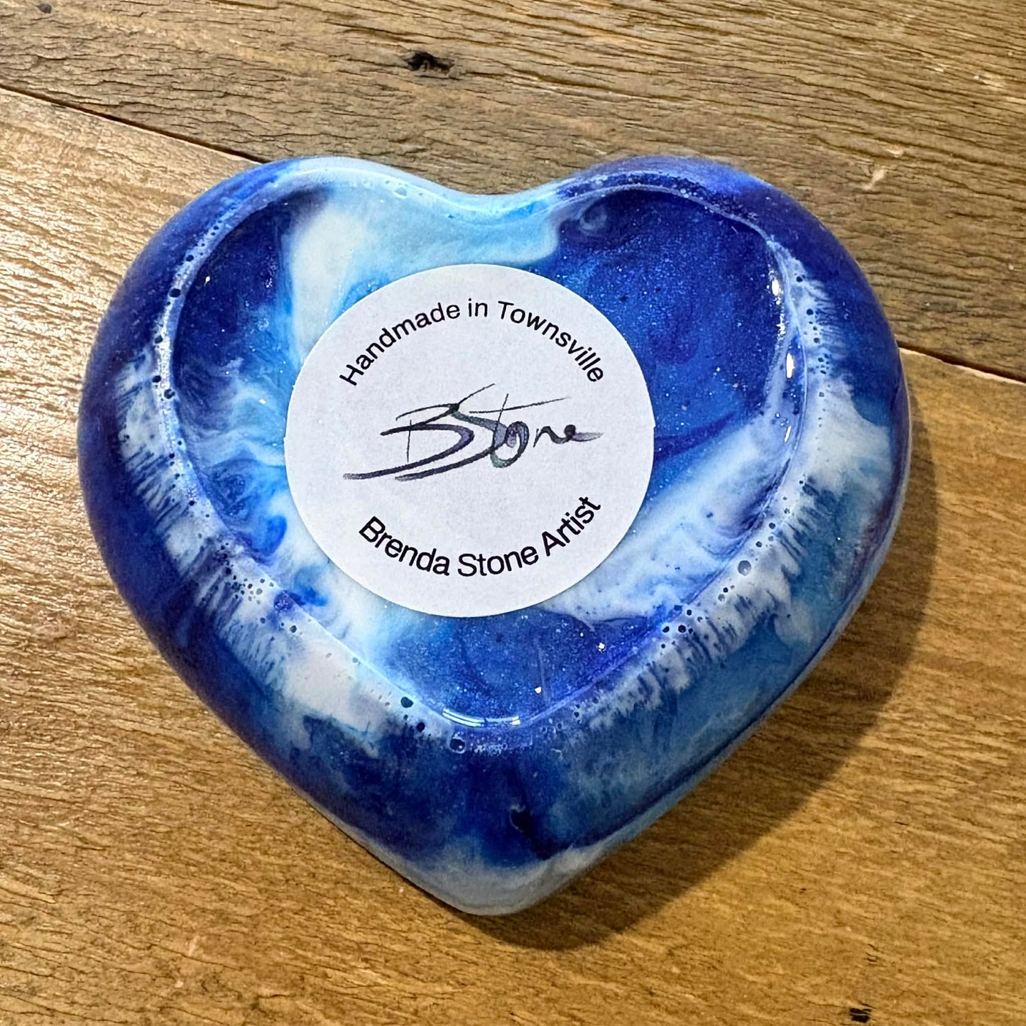 BRENDA STONE ART - Heart Ocean Trinket Tray 3