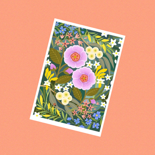 CLAIRE ISHINO- SMALL LIMITED EDITION A5 PRINTS- Bloom in Adversity