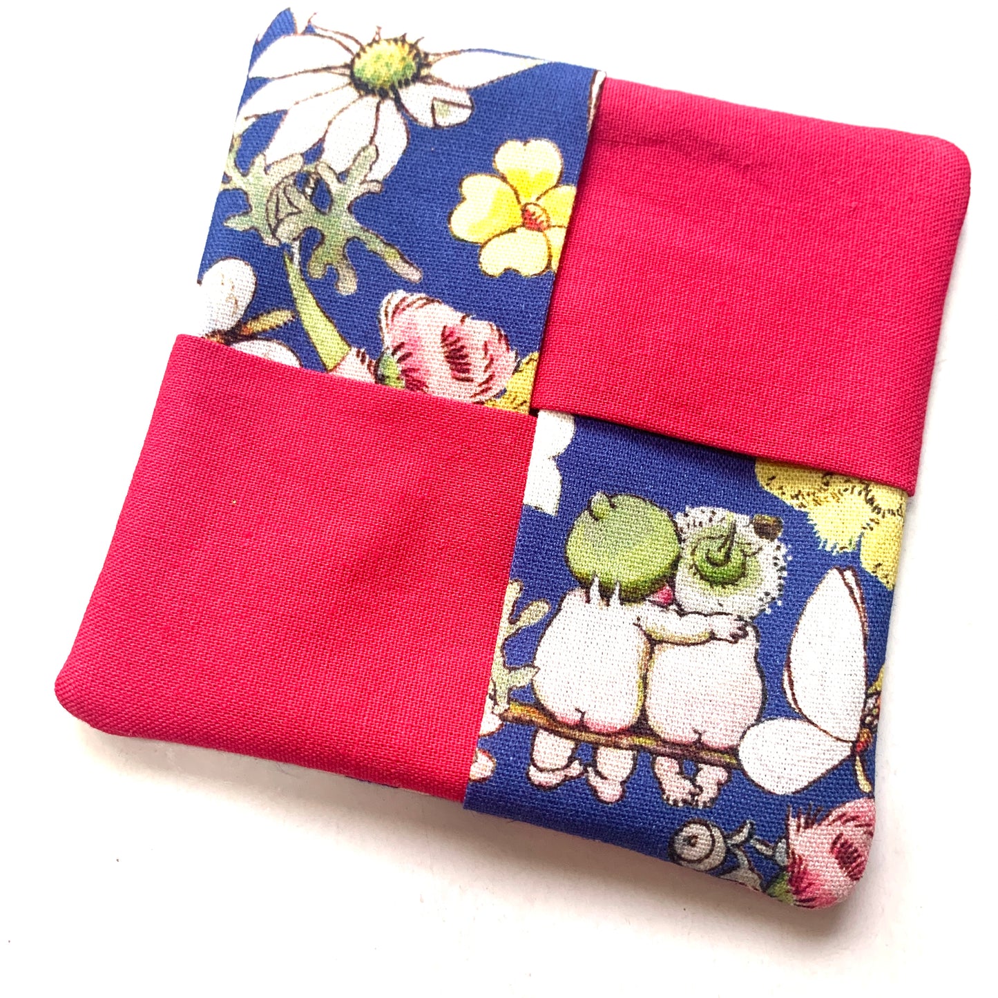 MUMMA WHOOPEE- SINGLE WINE GLASS SLIPPER/COASTERS- May Gibbs & Cherry
