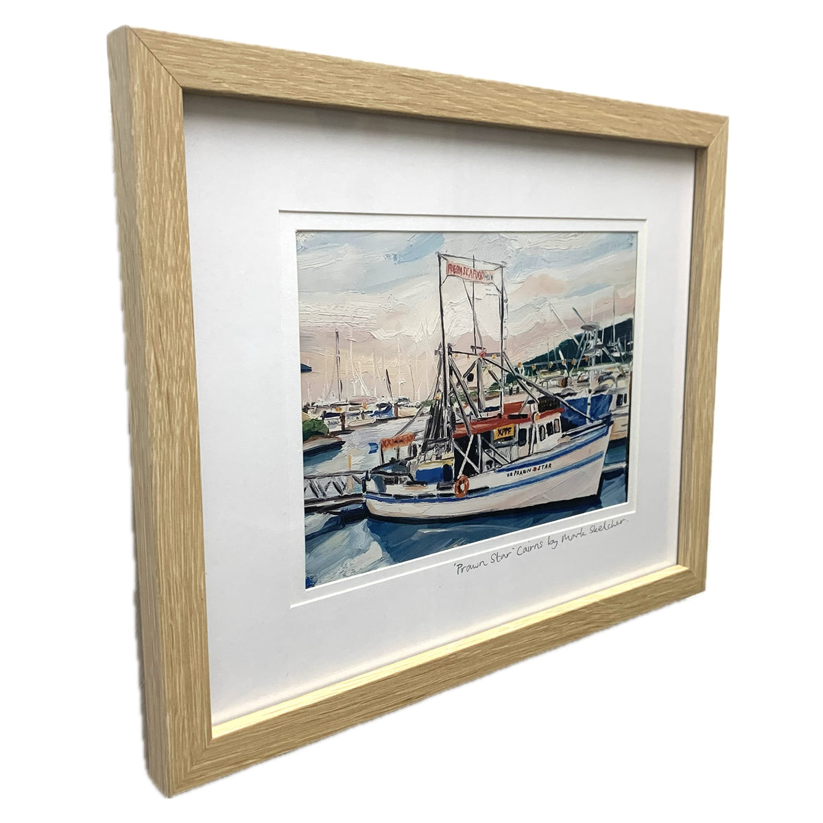 Mark Skelcher Artist - "Prawn Star, Cairns"- Framed Artist Print