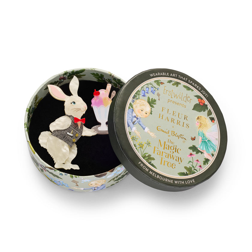 ERSTWILDER - "Rabbit Waiter" Brooch - Fleur Harris x Enid Blyton - THE MAGIC FARAWAY TREE