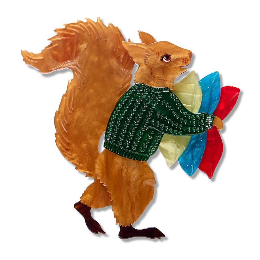 ERSTWILDER - "Red Squirrel" Brooch - Fleur Harris x Enid Blyton - THE MAGIC FARAWAY TREE