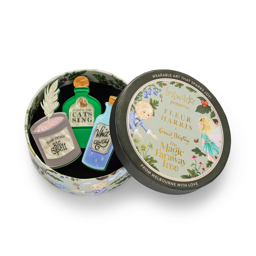 ERSTWILDER - "Spell Bottles" Brooch - Fleur Harris x Enid Blyton - THE MAGIC FARAWAY TREE