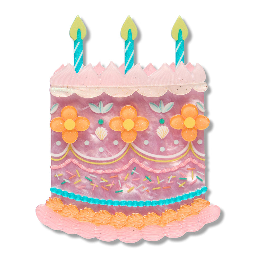 ERSTWILDER - "HIP HIP HOORAY" Brooch - CELEBRATIONS