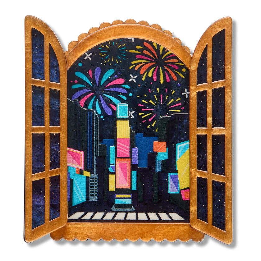 ERSTWILDER - "FIREWORKS FAR AND WIDE" Brooch - CELEBRATIONS