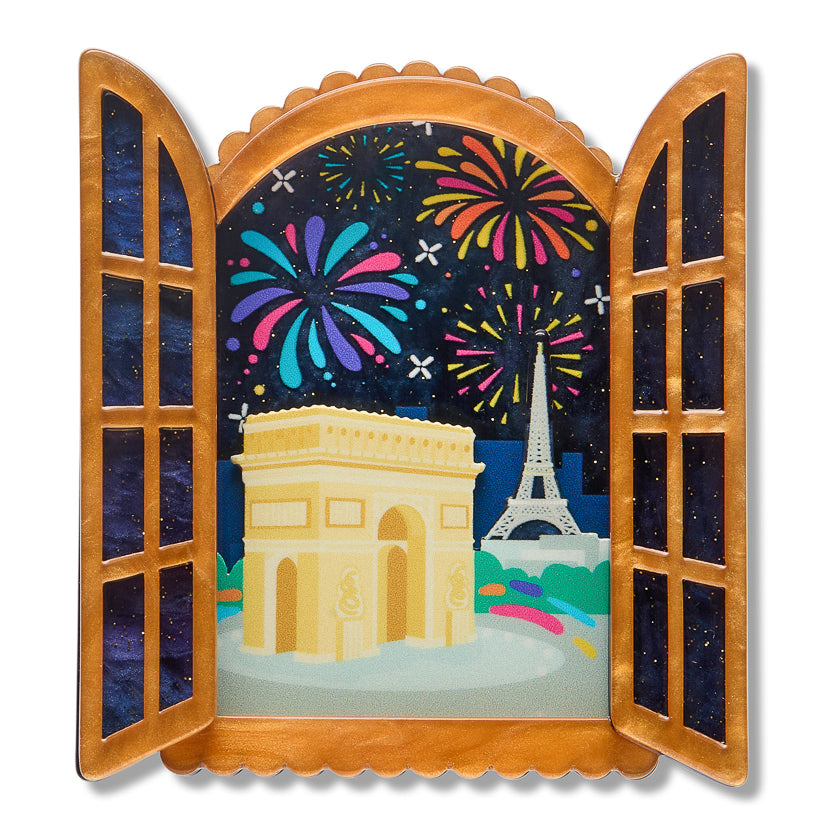 ERSTWILDER - "FIREWORKS FAR AND WIDE" Brooch - CELEBRATIONS