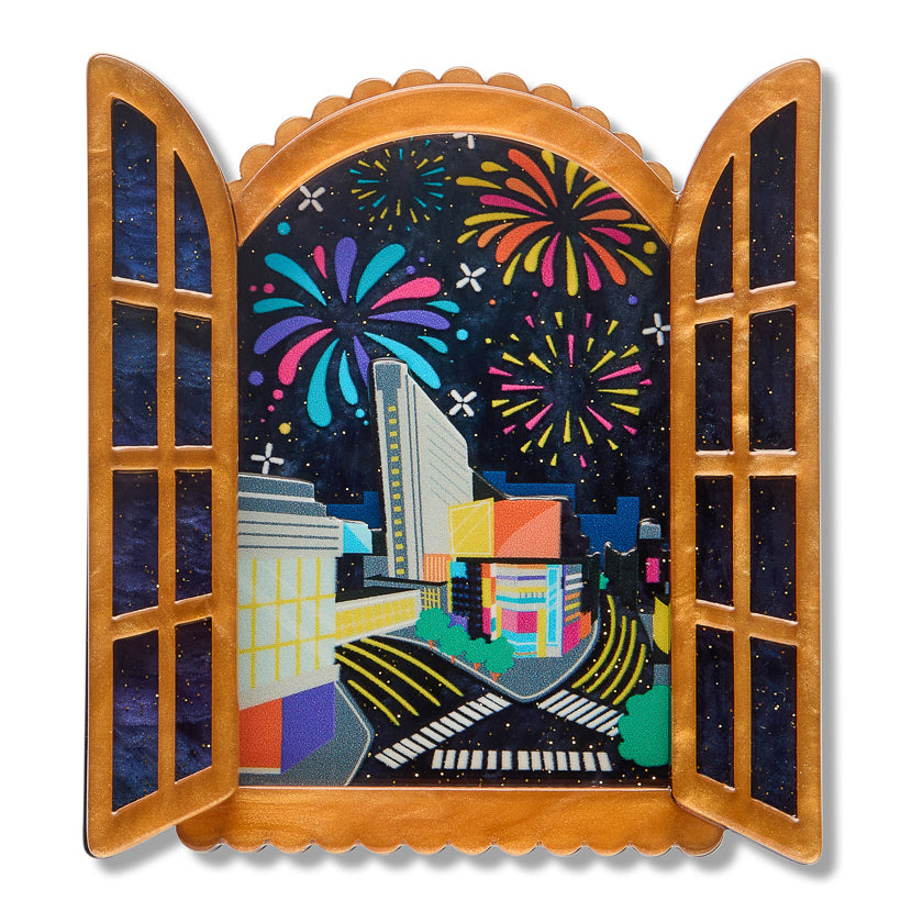 ERSTWILDER - "FIREWORKS FAR AND WIDE" Brooch - CELEBRATIONS