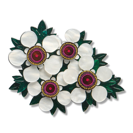 ERSTWILDER - " Mānuka" Brooch - ROYAL BOTANIC GARDENS VICTORIA