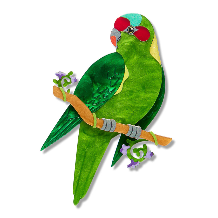 ERSTWILDER - "Musk Lorikeet" Brooch - ROYAL BOTANIC GARDENS VICTORIA
