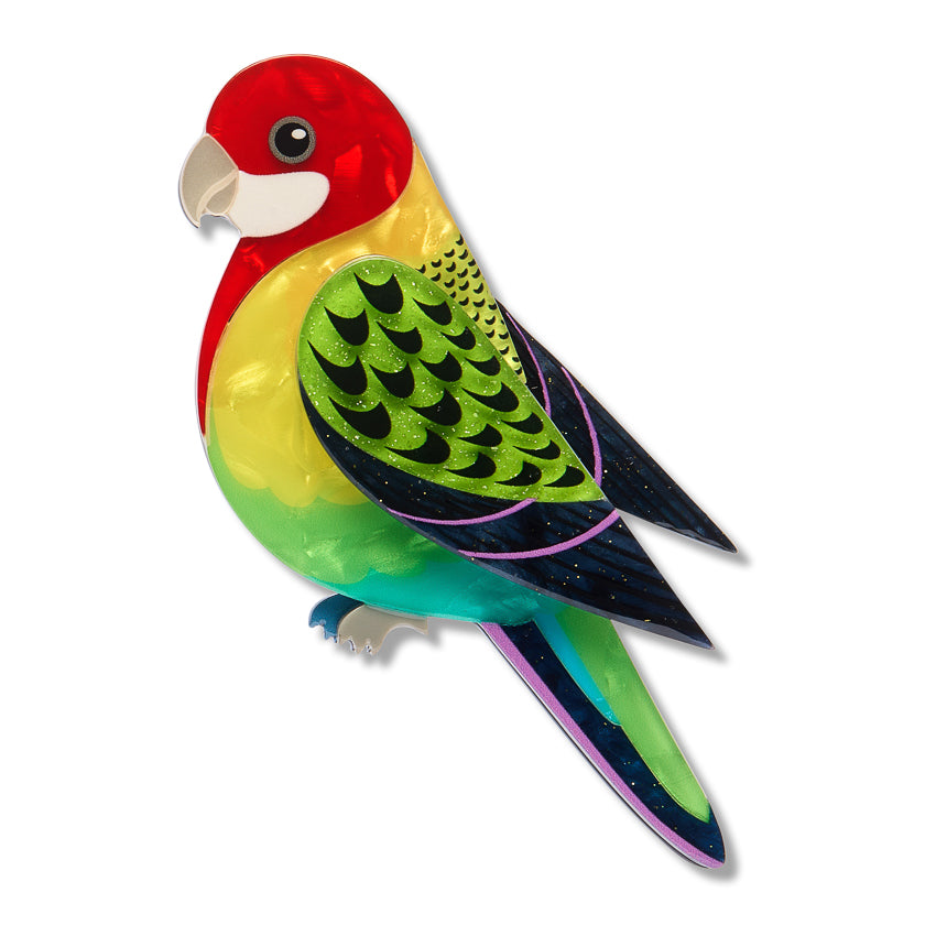 ERSTWILDER - "Eastern Rosella" Brooch - ROYAL BOTANIC GARDENS VICTORIA
